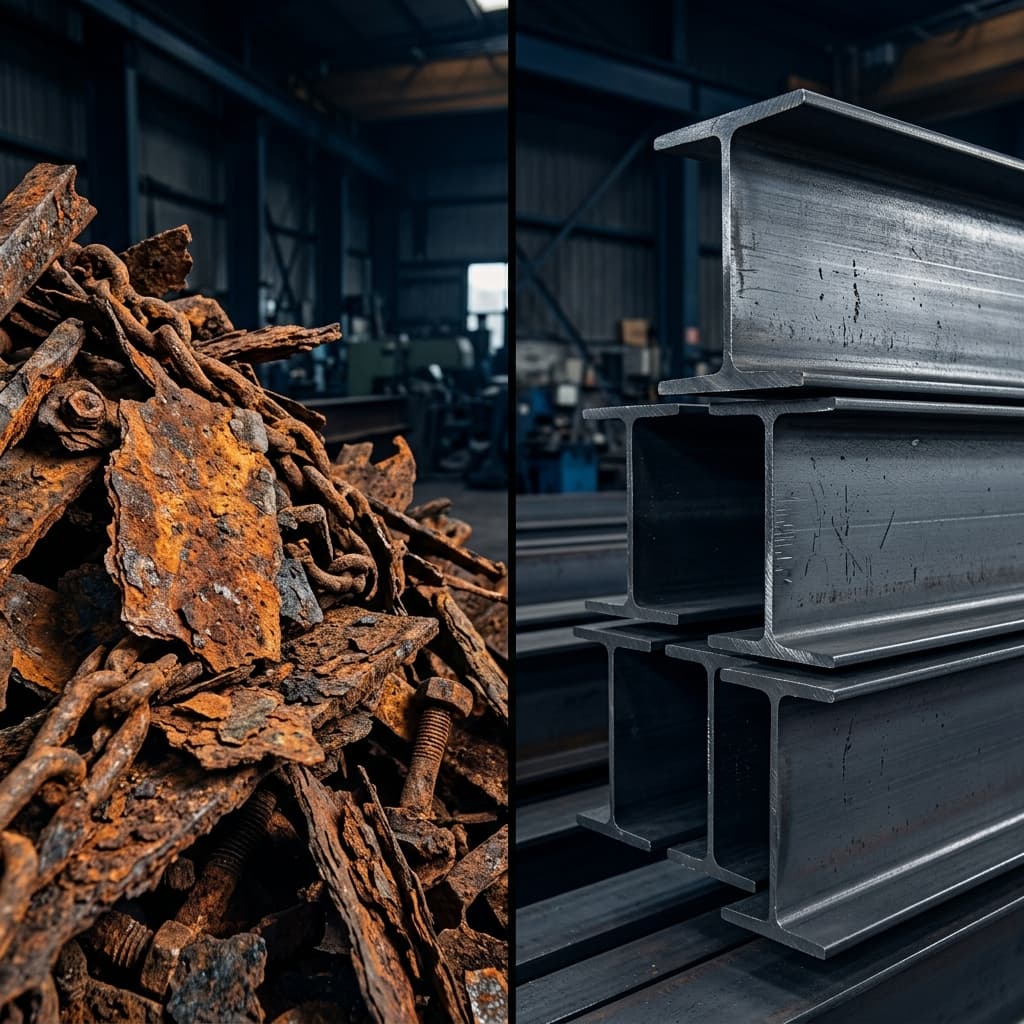 Iron vs Steel Scrap — What's the Difference?